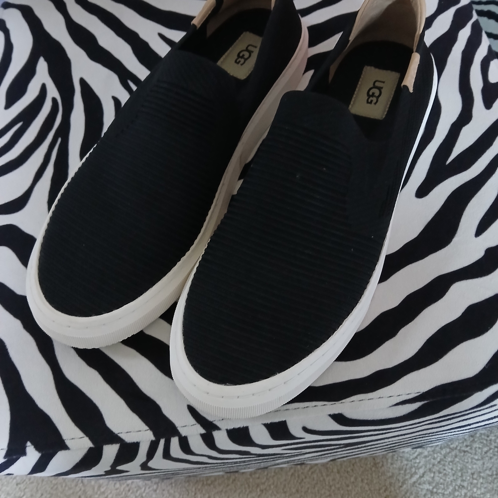 UGG Black Slip-On Sneakers Used Once In Excellent Condition